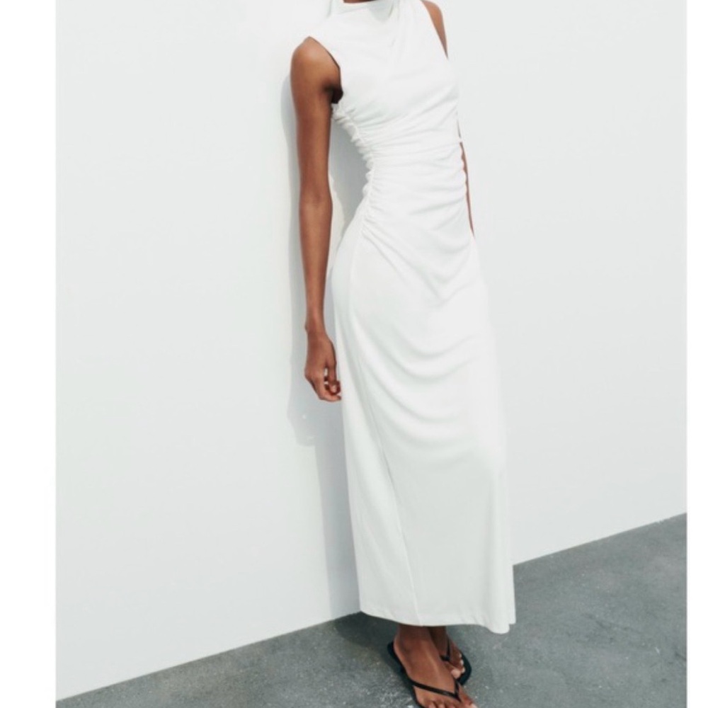 Zara White Maxi Dress